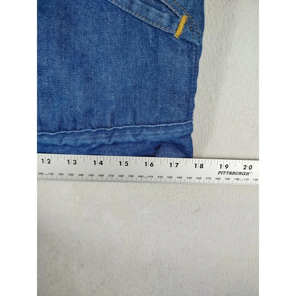 Vintage Wrangler Jacket Mens 38 Blue Denim Sherpa Lined Bomber Western 80s Rodeo